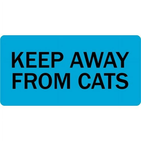 Keep Away From Cats Veterinary Labels