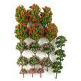 thumbnail image 1 of 18 piezas de árboles modelo coloridos mixtos de diferentes tamaños accesorios en miniatura, 1 of 4