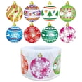 thumbnail image 2 of 50-500 Uds pegatina de globo colorida 8 diseños para regalo de fiesta de Navidad decoración de ventanas Cajas de regalo de Navidad pegatina decorativa de agradecimiento, 2 of 4