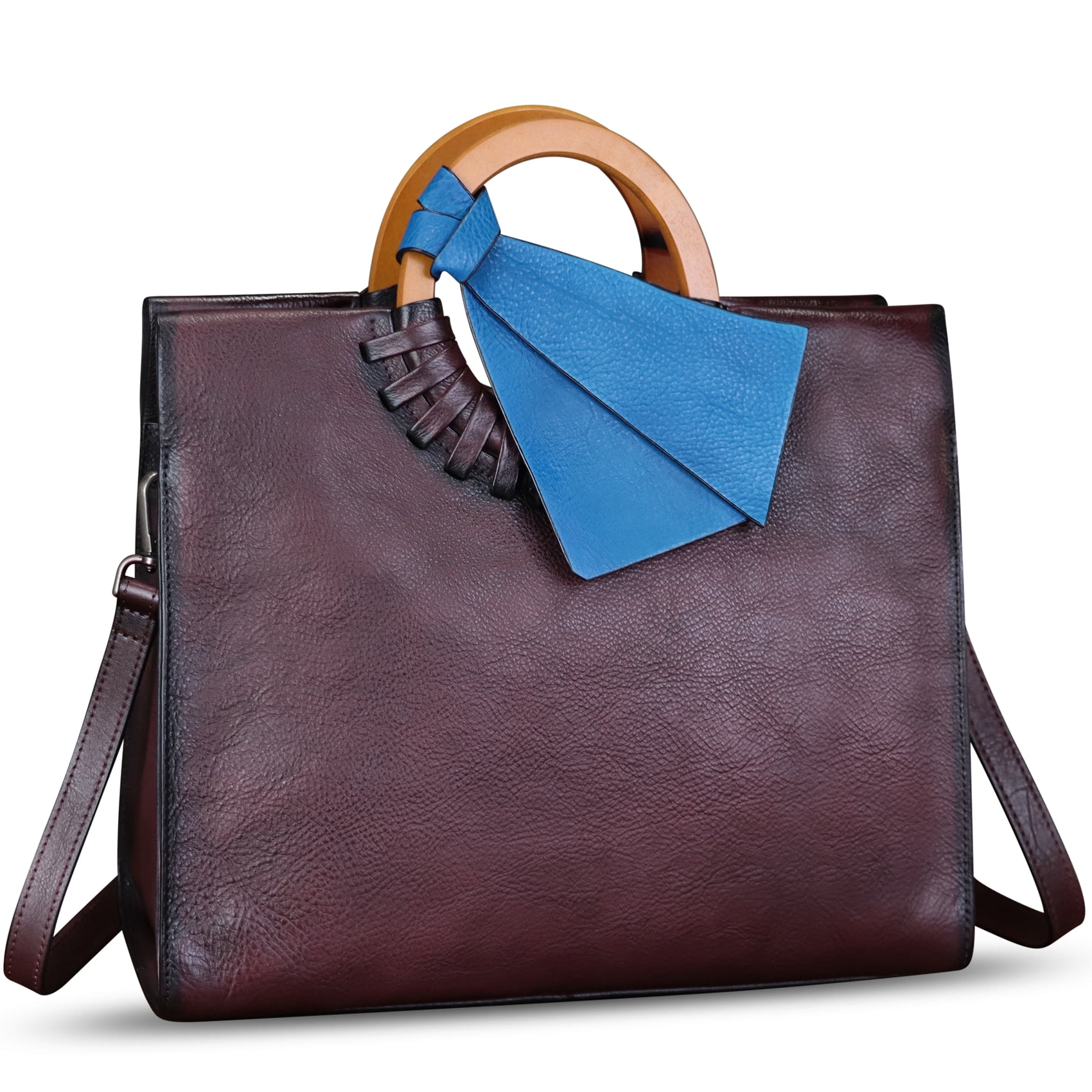 Genuine Leather Purses and Handbags for Women Fashion Crossbody Shoulder Bag