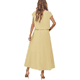 thumbnail image 3 of Conjunto de Falda de Verano para Mujer, 2 Piezas, Top de Corta, Cintura Elástica, Vestido con Bolsillos, Amarillo , Talla XL, 3 of 10