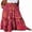Print Red, variant on SOMER Womens Summer Skirt Floral Print Boho Maxi Skirt Elastic High Waist Pleated Ruffle Flowy Long Skirts XL