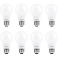 thumbnail image 2 of Sylvania ECO LED A19 Light Bulb, 60W Equivalent, Efficient 9W, 7 Year, 750 Lumens, Non-Dimmable, Frosted, 5000K, Daylight - 8 Pack (40883), 2 of 4