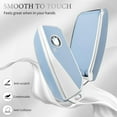 thumbnail image 3 of OFFCURVE Golden-Edge 4 Button Smart Key Fob Cover for BMW I7 M Sport 2023 X7 X1 IX M5 7 Series 735Li 740 Keyless Full Coverd Key Case ,Blue Sliver, 3 of 6