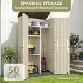 thumbnail image 3 of Wooflex 6.7 ft Tall Garage Cabinet with Lockable Double Doors, Resin Storage for Cleaning Supplies, Vacuums, Portable Household Organizer, Woodgrain Brown, 3 of 10