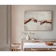 thumbnail image 3 of The Creation Of Adam Original Canvas Wall Art, Classic Renaissance Decor, Michelangelo Masterpiece Artwork For Living Room, Office, Gallery, Ready To Hang 16*24inch(40*60cm), 3 of 6