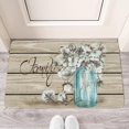 thumbnail image 2 of Blossom Cotton Wood Textured Doormat,Non Slip Durable Mats Funny Floor Door Mats for Indoor Outdoor Bathroom, 2 of 6