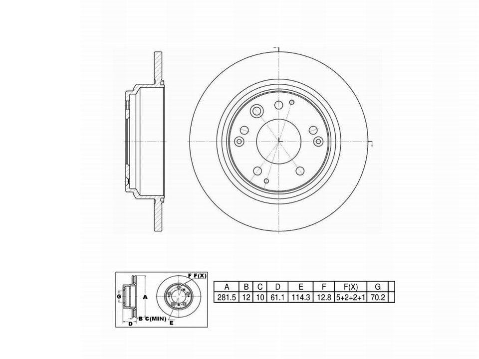 Winstop Brake Rotor, Rear WS229339, Acura RL 2001-1999