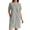Light Gray, variant on Women Zipper Front Robes Waffle Short House Coat Lightweight Bathrobe with Pockets Soft Nightgown S-3XL