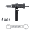 thumbnail image 1 of Adaptateur de Machine à Riveter Électrique avec Diamètre 2.4/3.2/4.0/4.8 mm Tête de Rivet Perceuse et Clé à Molette Outil de Rivet, 1 of 7