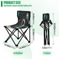 thumbnail image 3 of WOBOGO Astronaut Sitting on The Moon Camping Chair Convenient Four Corner Backrest Folding Stool Can Hold Up to 220lbs, 3 of 8