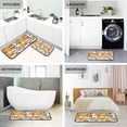 thumbnail image 4 of SKYSONIC Thanksgiving Pumpkin 2 Pieces Kitchen Rug Cushioned Anti-Fatigue Kitchen Rugs Set for Home Office Laundry,19.7" x 27.6"+19.7" x 47.2", 4 of 7