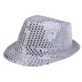 thumbnail image 1 of Sombrero de Lentejuelas LED Traje de uchón de Accesorio de Disfraces de Carnaval Adultos/Niños Soledad Sombrero de jazz, 1 of 10