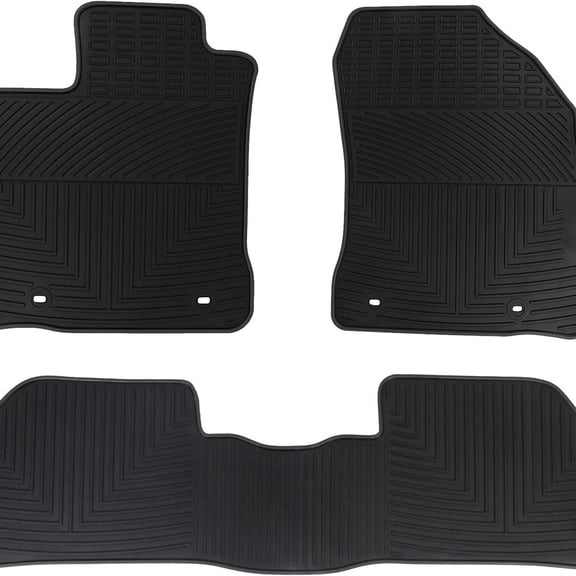 Car Floor Mats Custom Fit for Lexus CT 200H 2011-2017 Black Rubber Auto Liner Mats All Weather Protection Heavy Duty Odorless
