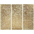 thumbnail image 5 of Sunshine Abstract Hand Painted Canvas Wall Art, Set of 3, by Martin Edwards, 48 " x 20 " each., 5 of 6