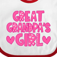 thumbnail image 4 of Inktastic Great Grandpa's Girl Granddaughter Gift Girls Baby Bib, 4 of 4