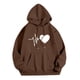 thumbnail image 5 of WILLBEST Sudadera con Capucha y Cordón Ajustable, Estilo Casual, para Mujer, Ideal para Otoño E Invierno, Perfecta para Actividades Al Aire Libre Tallas Grandes, con Estampado de Letras Chica​​, 5 of 6