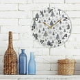 thumbnail image 7 of GZHJMY Christmas Tree Wall Clock, Silent Non Ticking Battery Operated Creative Decorative Round Clock for Kitchen, Living Room, Bathroom, Home School Office Decor, 10 Inch, 7 of 7