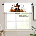 thumbnail image 3 of AshasdS Halloween Cow Witch Pumpkin Ghost Window Valance Curtain for Home Kitchen Living Room Bedroom Bathroom Decor 54x18 inch, 3 of 5