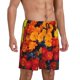 thumbnail image 2 of Balery Marigold Flowers In Different Colors Pantalones cortos de pijama de punto de algodón para hombre con cinturilla y bolsillos-Large, 2 of 6