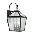 thumbnail image 2 of Black Three Light Wall Lantern from the Woodstock Collection, 2 of 5