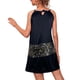 thumbnail image 2 of Vestido bohemio sin mangas Minnieouse estampado negro 5XL, 2 of 6