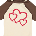 thumbnail image 4 of Inktastic Three Red Hearts Boys or Girls Long Sleeve Baby Bodysuit, 4 of 5
