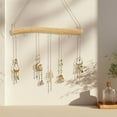 thumbnail image 4 of Natural 7 Hook Wooden Wall Hooks Driftwood Wall Hanging Decor Wood Farmhouse Vintage Jewelry Necklace Holder with Twine Mounted Branch Hanger, 4 of 7