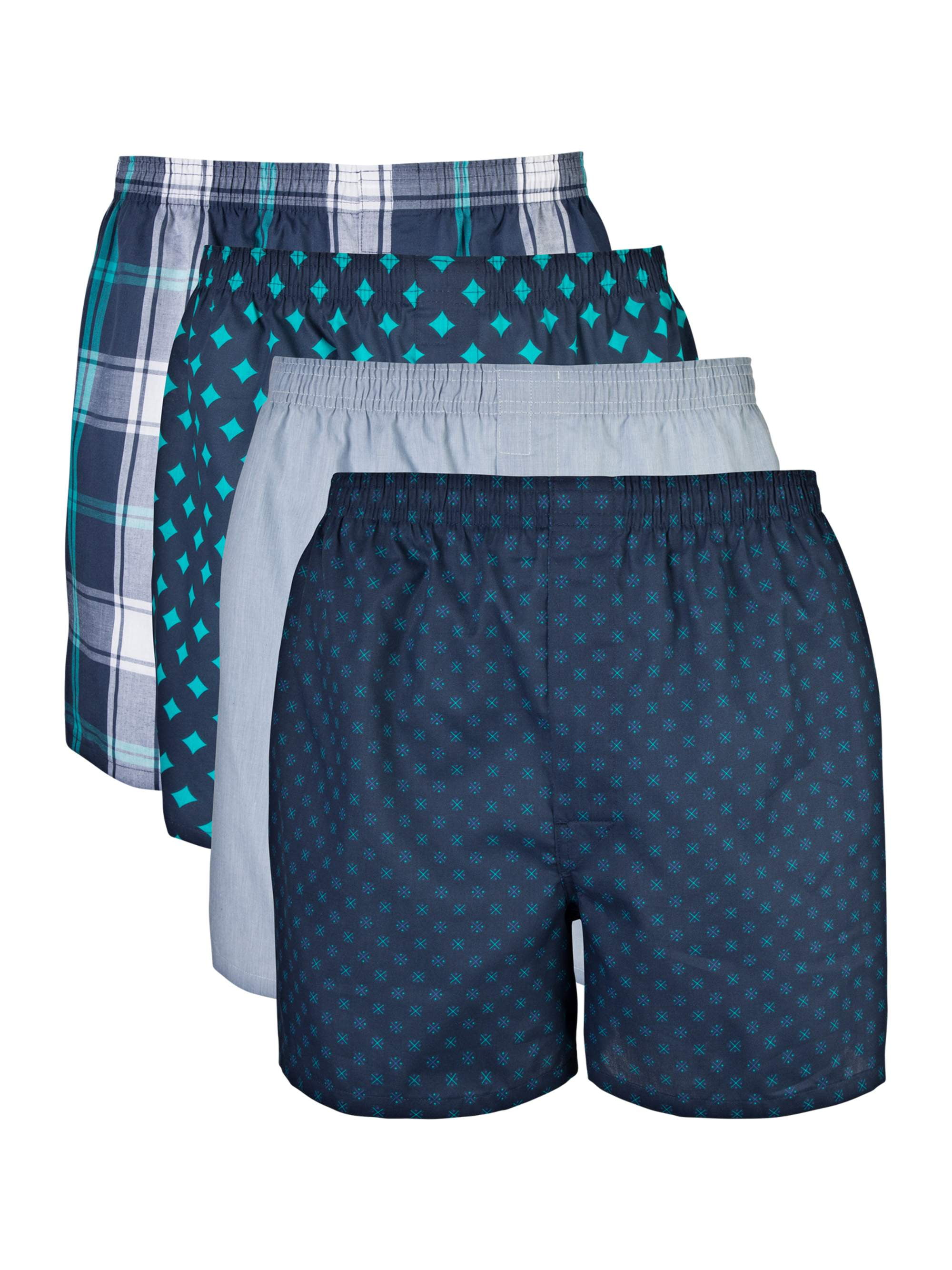 Gildan Gildan Men's Woven Boxer Underwear, 5Pack, 4.5" Inseam