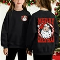 thumbnail image 2 of Atogsazn Toddler Boys Christmas Sweatshirt Kids Girls Cute Printed Long Sleeve Pullover Sweatshirt Fall Winter Tops Clothes 03-Black 9-10 Years Fashion, 2 of 8