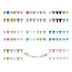 thumbnail image 3 of Conjunto de tarjeta de papel Wosthever 1 Uds banderín triangular fiesta cumpleaños decoración Arcoíris 16.4 pies, 3 of 6