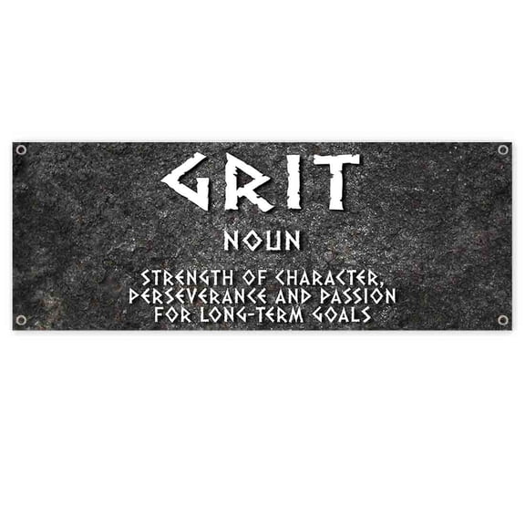 Grit Definition 13 oz Vinyl Banner With Metal Grommets