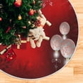 thumbnail image 5 of FMSHPON SnowflakesA Fir Tree Xmas Christmas Tree Skirt Stand Mat for Holiday Party Decoration Indoor Outdoor 36 inches, 5 of 6
