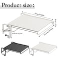 thumbnail image 2 of Foldable Cabinet Door Organizer Shelf & Countertop Extender - Metal Storage Rack with Hanging Design,Space-Saving Kitchen Hanging Shelf for Spices, Utensils & Pantry Items(Gray), 2 of 8