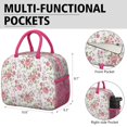 thumbnail image 6 of Womens Pioneer Flower Floral Print Pattern Lunch Box for Work,Insulated Lunch Bag for Women,Loncheras Para Mujer,Leakproof Adult Lunch Bag for Work,Beach,Travel,Picnic,Camping, 6 of 7