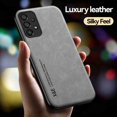 thumbnail image 5 of for Samsung Galaxy A53 5G Case, Slim PU Leather Vintage Shockproof Phone Case Cover Lightweight Soft TPU Bumper Hybrid Protective Case for Samsung Galaxy A53 5G, Lightgray, 5 of 6