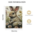 thumbnail image 2 of Jiayy Animal Canvas Art,Little Rabbit With Butterflies In The Meadow Cute Picture,Decoration Cute Poster Painting Canvas Aesthetic Wall Art Dining Living Room Kitchen Decor, 2 of 5