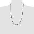 thumbnail image 2 of Auriga 925 Sterling Silver Ruthenium-plated 2.5 mm Rope Chain Necklace for Women 26", 2 of 6