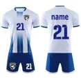 thumbnail image 4 of Conjunto de camiseta de fútbol para hombres y niños, chándal de fútbol, kit de camiseta de secado rápido, transpirable, uniforme de entrenamiento de equipo para hombres y niños, 4 of 5