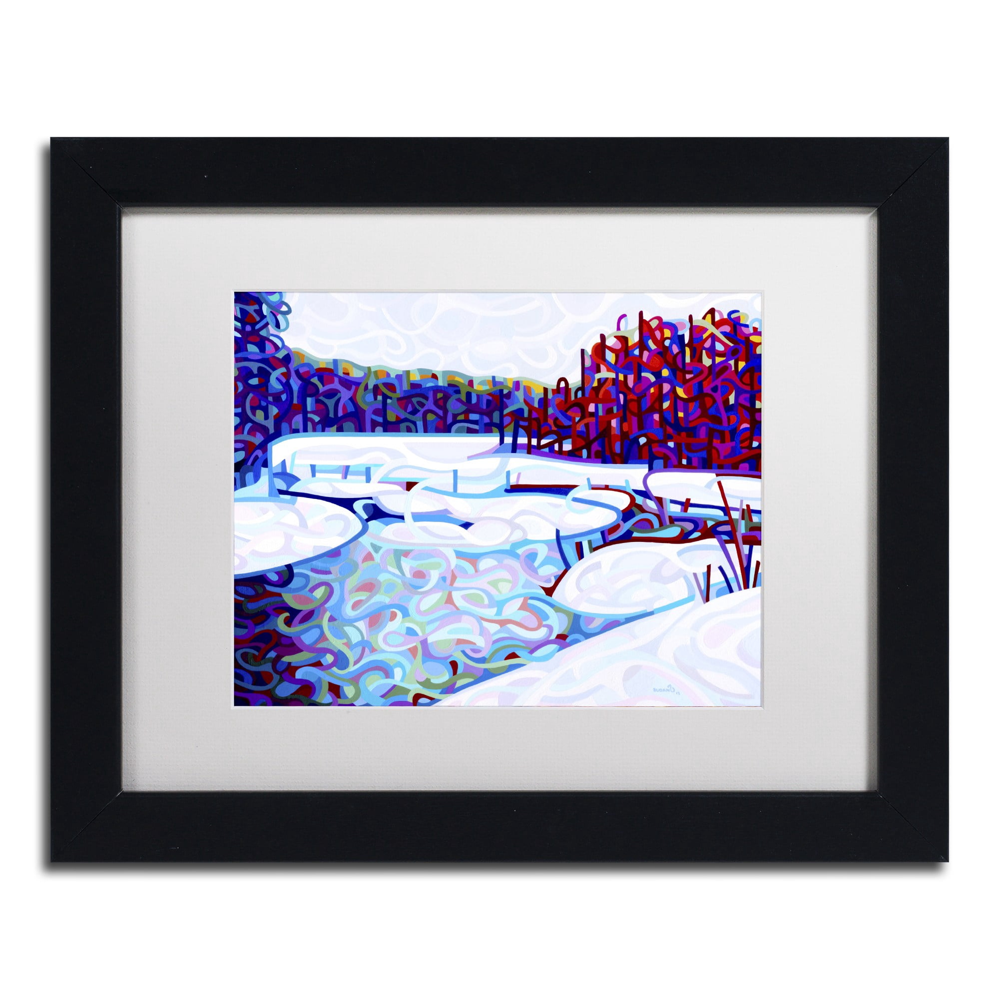 Mandy Budan 'Thaw' Matted Framed Art