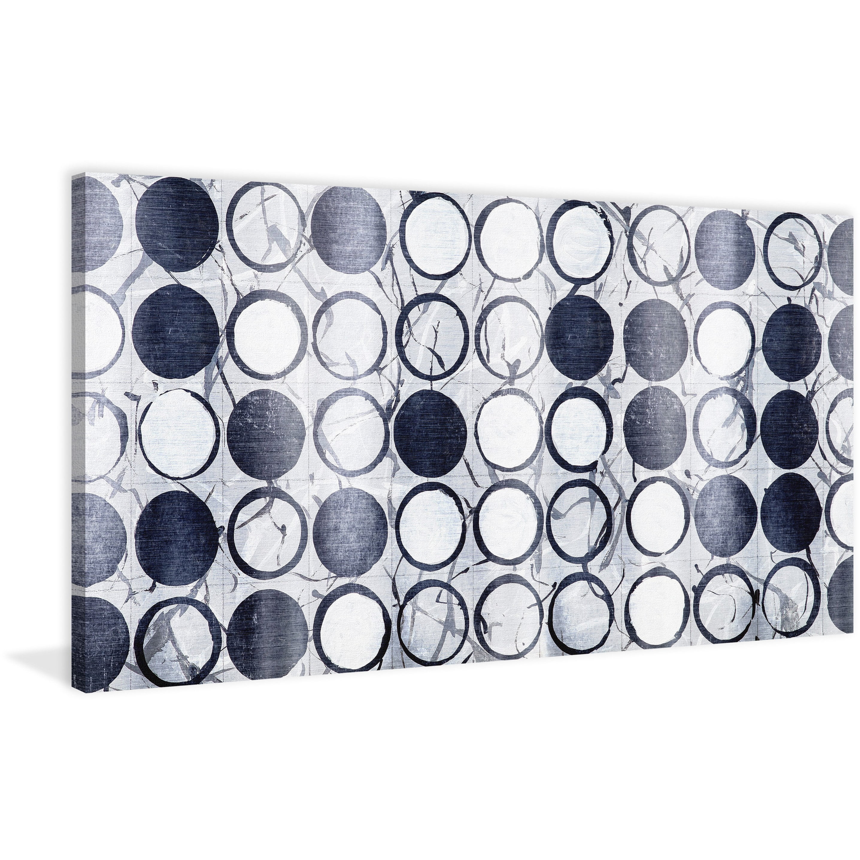 MARMONT HILL  - 'Aesthetic Circles' Painting Print on Wrapped Canvas - Multi-Color 36 x 18