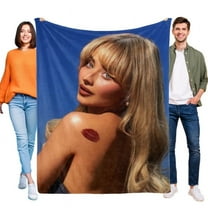 60"X50" Sabrina Carpenter Music Blanket Soft Throw Blanket All Season Micro Fleece Fuzzy Blankets Thin Bed Couch Decor Adult Nap Bedroom Car Birthday Gifts