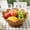 brown, variant on Surpdew Rattan Fruit Bowl, Wooden Fruit Bowl For Kitchen Counter- Large Decorative Bowl For Home Decor Entry Table-Ruffle Fluted Bowl-Scallopedl-Organic Modern Home Decor-Pedestal Footed Brown D