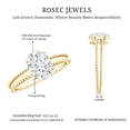 thumbnail image 5 of 1 Carat Diamond Engagement Ring (Lab Grown Diamond, EF-VS Grade), 18K Yellow Gold, US 3.00, 5 of 8