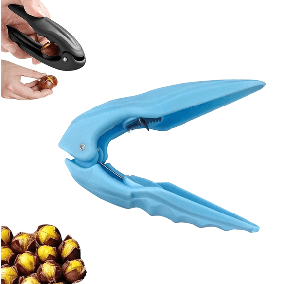 Chestnut peeler, chestnut cutter, chestnut peeling knife, multi-purpose nutcracker, pecan pliers, shell opener, kitchen tool, chestnut pliers, suitable for chestnuts, walnuts, pecans, and hazelnuts.