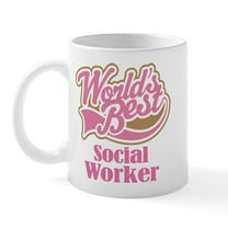 CafePress - Social Worker Gift Mug - 11 oz Ceramic Mug - Novelty Coffee Tea Cup