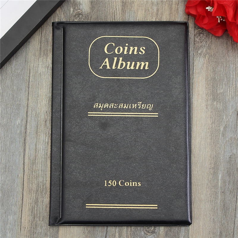 360pockets Banknotes Bills Collections 150pockets Coin Collections Album Book