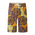 thumbnail image 3 of Men Swim Trunks Quick Dry Compression Liner 2 In 1 Shorts Men Swimsuit Yellow XXXL, 3 of 5