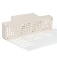 thumbnail image 6 of 13x6 Inch Kitchen Countertop Organizer with Soap Dispenser and Sponge Holder Dishwasher Brush Tray Storage Box, White, 6 of 6