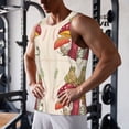 thumbnail image 5 of KLL Frog Sitting On Mushroom Print Men's Muscle Gym Workout Stringer Tank Tops Bodybuilding Fitness T-Shirts Tank Tops Men-Large, 5 of 7